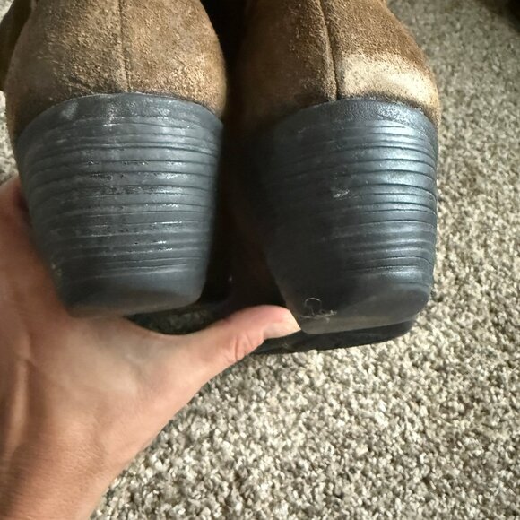 Born Kylli Distressed Brown Suede Riding Boots, Size 9M - Picture 9 of 14